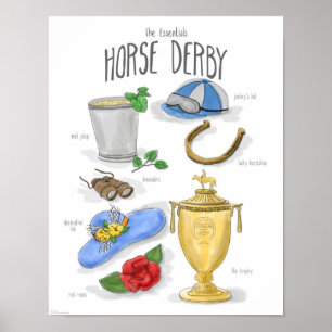 Bases : Affiche de Derby de cheval