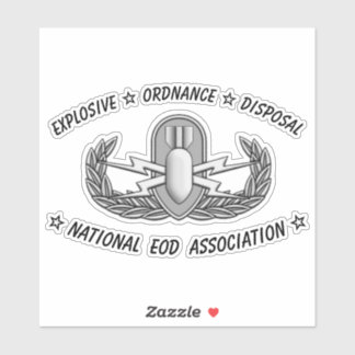 Basic EOD Badge Custom-Cut Vinyl Sticker