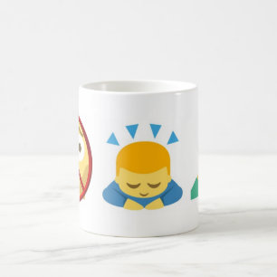 Basic Mug Emoji: No Fear, Bow Down, Pray