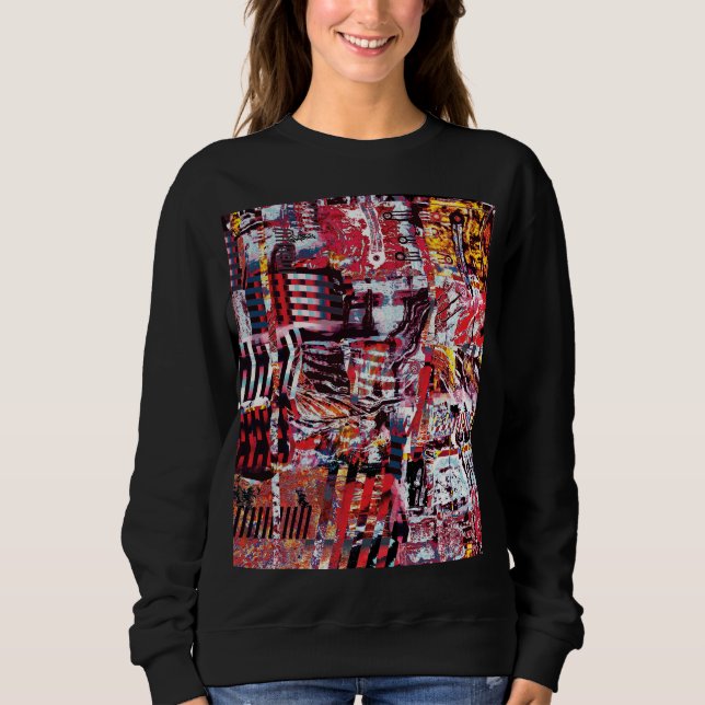 Basic Sweatshirt – Fragmented Pulse (Devant)