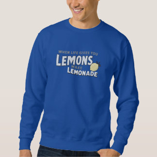 Basic Sweatshirt Royal Blue Quote Energetic Style