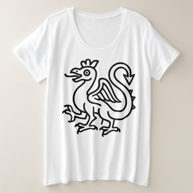 Basilic Médiéval Sigil Fantastique Héraldique Myth (Design devant)