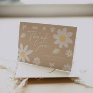 Basilique beige carte de remerciements