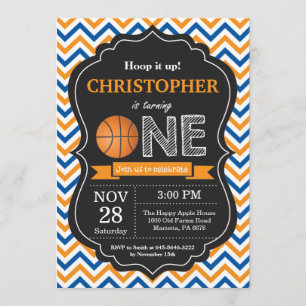 Basket-ball Anniversaire Invitation 1er Anniversai