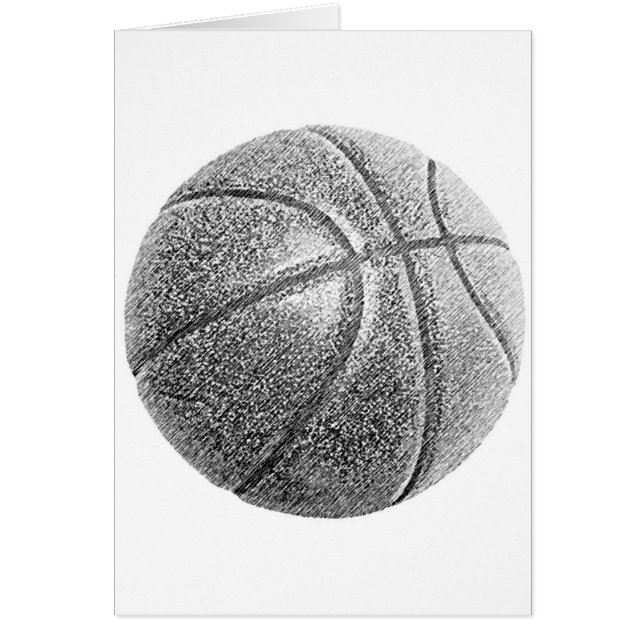 Basket-ball avec effet crayon (Devant)
