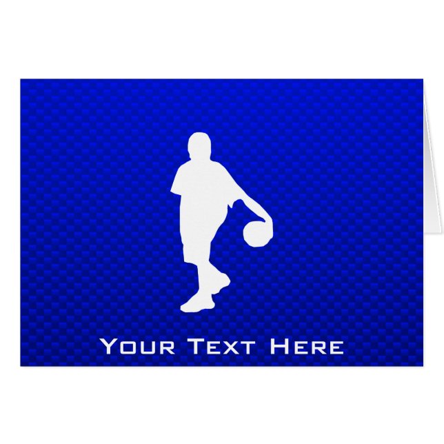 Basket-ball bleu (Devant horizontal)