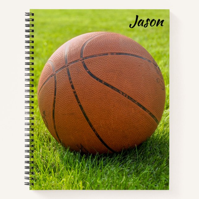 Basket-ball Carnet à thème Personnalisé (Devant)