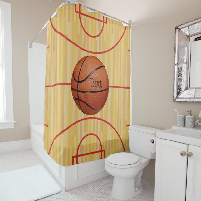 Basket-ball Conception Douche rideau (En situation)