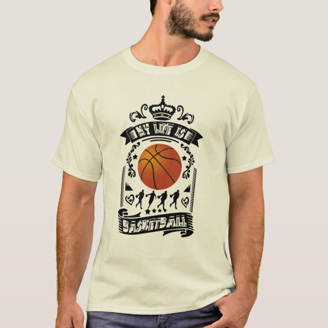 Basket-ball de cool de T-shirt de basket-ball (Devant)