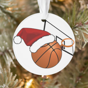 Basket-ball et cerceau de Noël