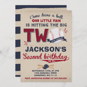 Basket-ball Invitation Baseball 2 Anniversaire