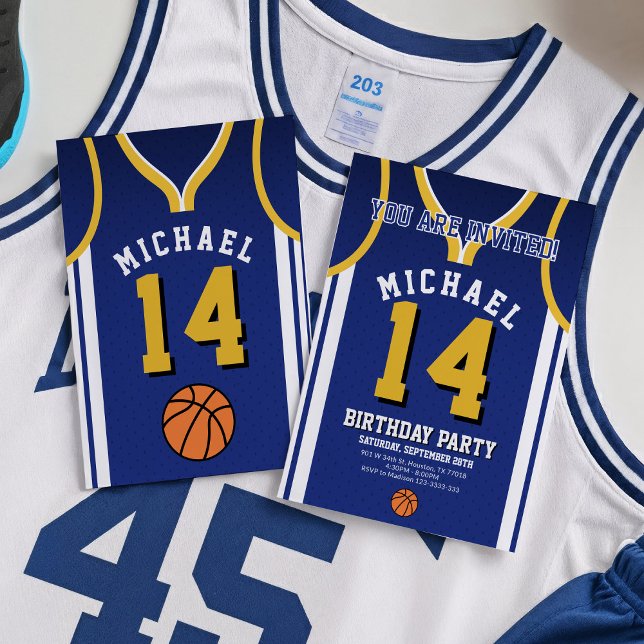 Basket-ball n'importe quel âge Invitation d'annive (Créateur téléchargé)