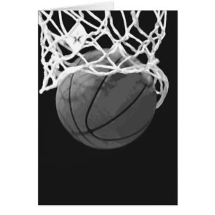 Basket-ball noir et blanc