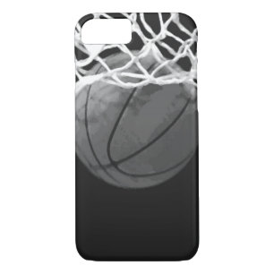 Basket-ball noir et blanc iPhone 7 Coque