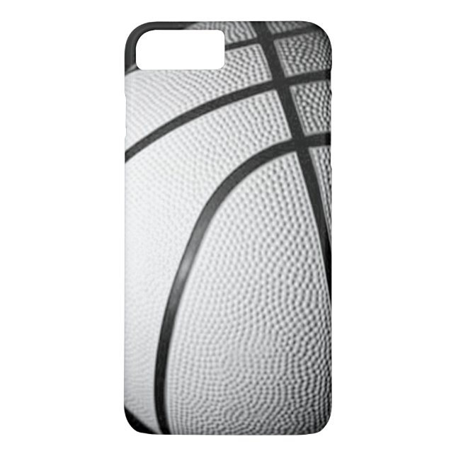 Basket-ball noir et blanc iPhone 7 Coque (Dos)