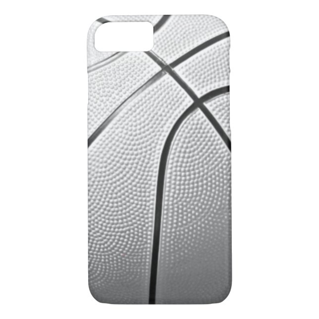 Basket-ball noir et blanc iPhone 7 Coque (Dos)