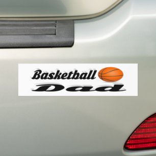 Basket-ball papa Bumper Sticker
