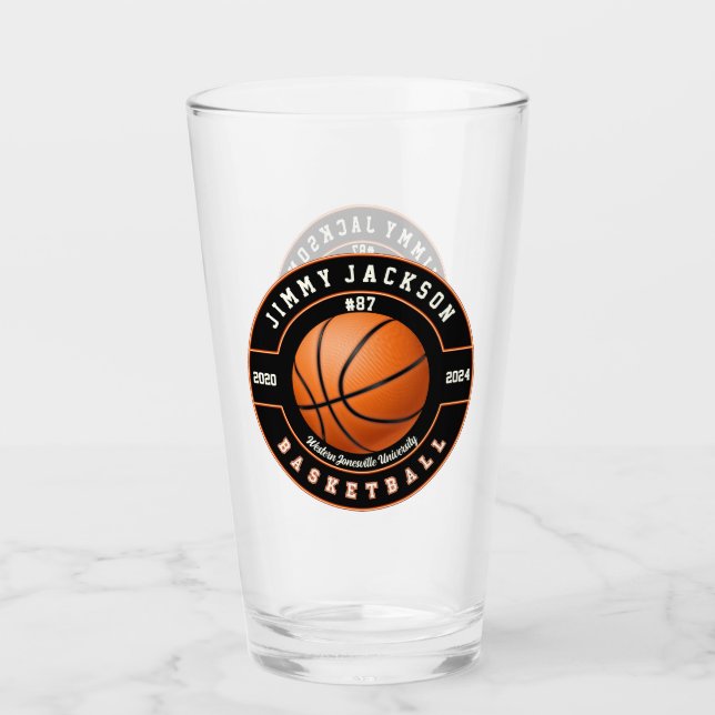 Basket-ball Sports Bière Pint Soda Verre Verre Dri (Devant)