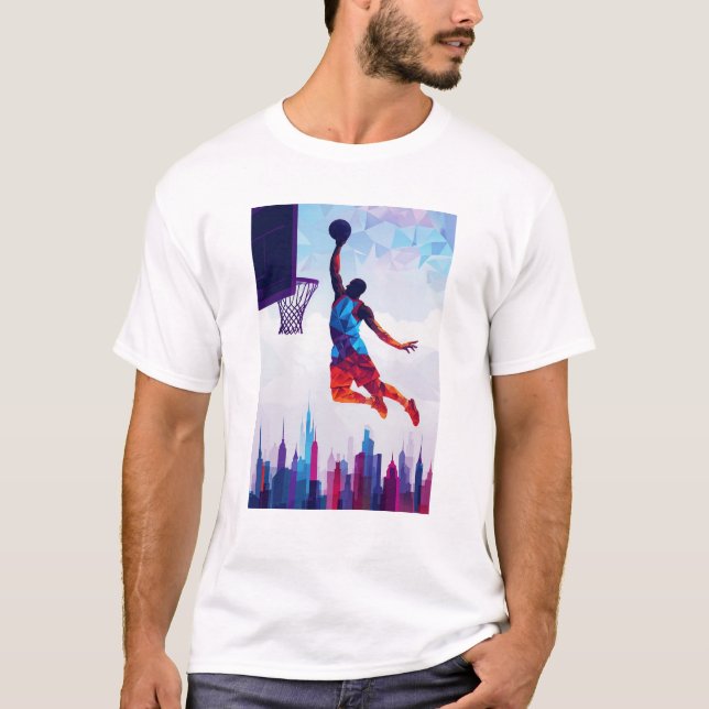 Basket-ball - T-shirt - City Scape Dunk (Devant)