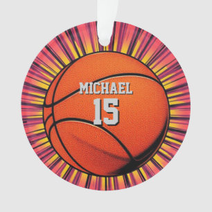 Basket-ball Votre nom Pop Art