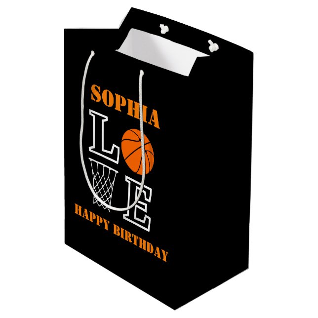 Basket Basket Swoosh Black Anniversaire Cadeau Sac (Dos Angle)