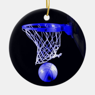 Basket Bleu Ornements de Noël