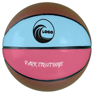 Basket Logo d'entreprise personnalisé sur un ballon de ba