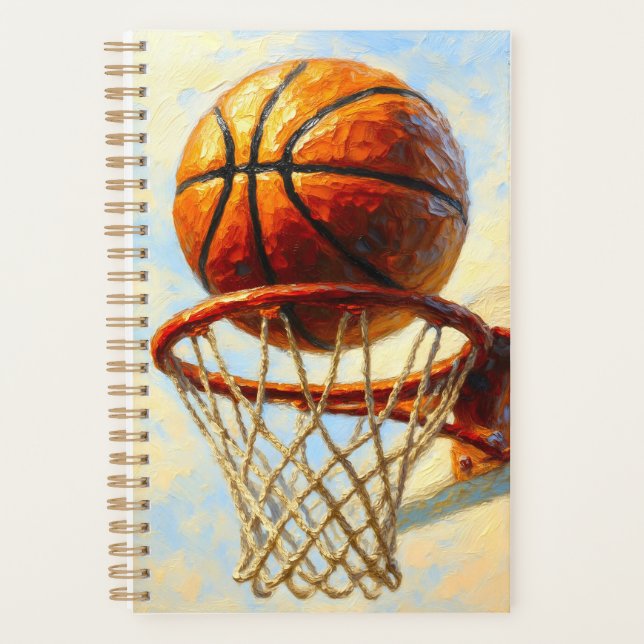 Basketball Art Notebook - Sports Design Journal (Devant)