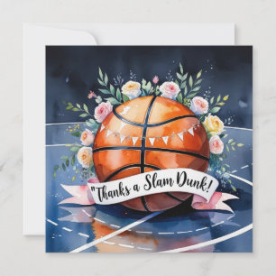 Basketball avec ballon Merci pour un mariage slam