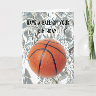 Basketball Ball carte d'anniversaire