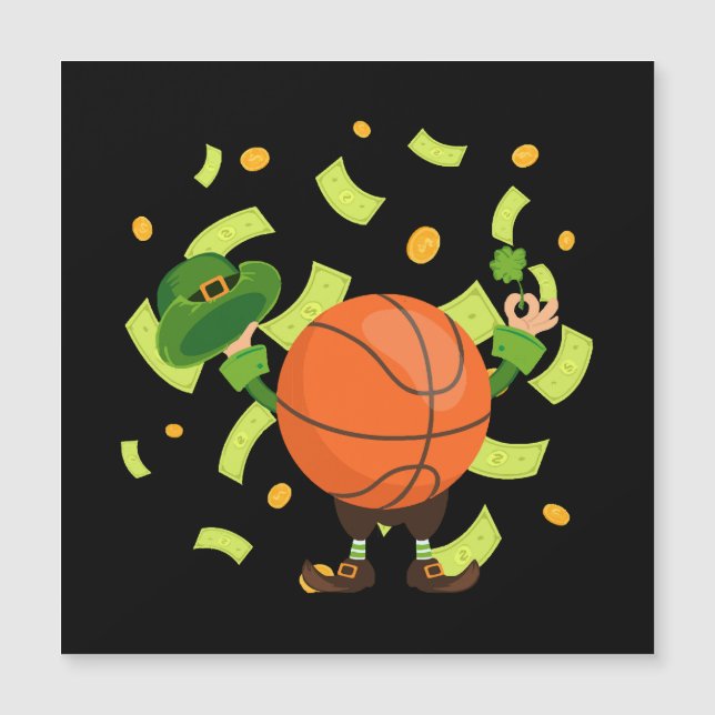 Basketball Chanceux Joyeux Patrick's Day (Devant)