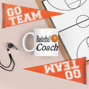 Basketball Coach demi-texte Café Mug
