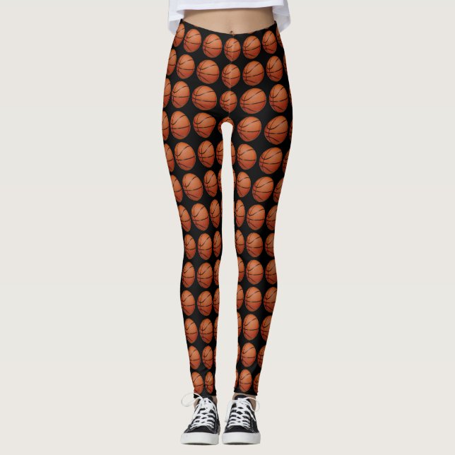 Basketball Conception Tout-Sur Impression Leggings (Devant)
