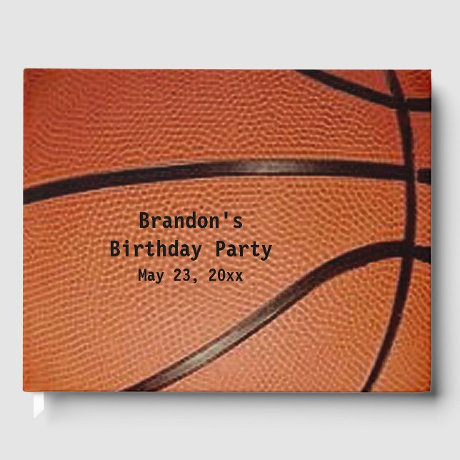 Basketball Design Livre d'or (Recto)