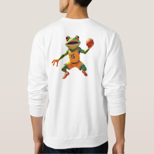 Basketball Frog hommes blanc sweatshirt retour