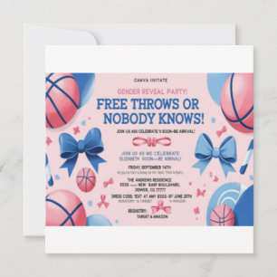 Basketball Genre Reveillez Invitation Jeu libre