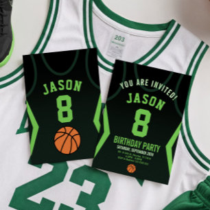 Basketball Jersey Invitation d'anniversaire