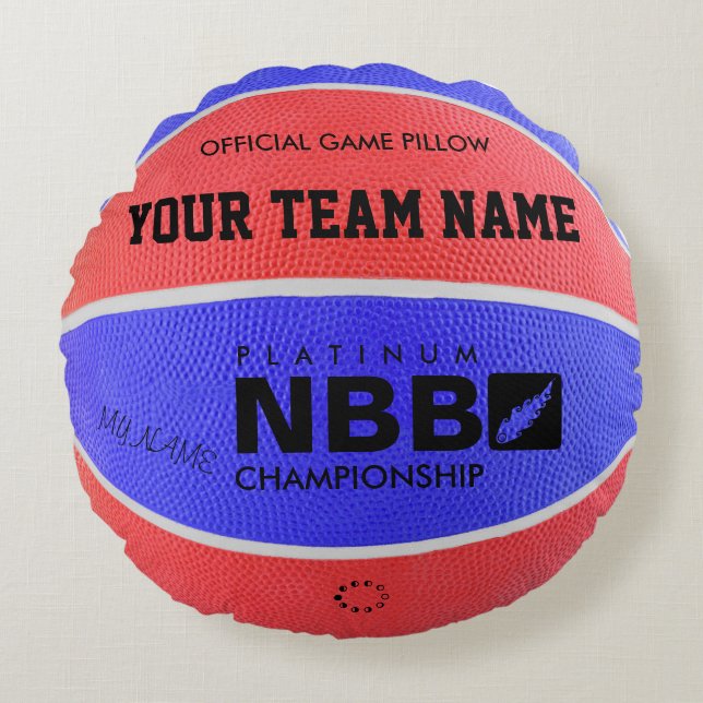 BASKETBALL JEU OFFICIEL COUSSIN Bleu D Rouge coupe (Devant)