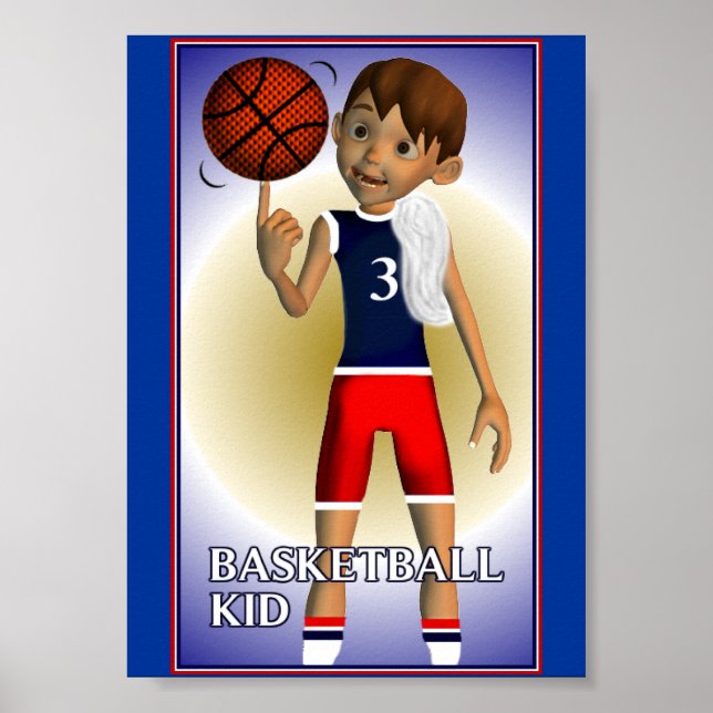 Basketball Kid Poster (Devant)