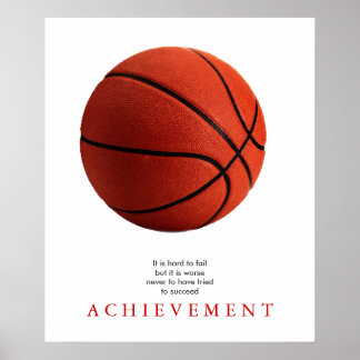 Basketball Motivational Unique Poster Imprimer