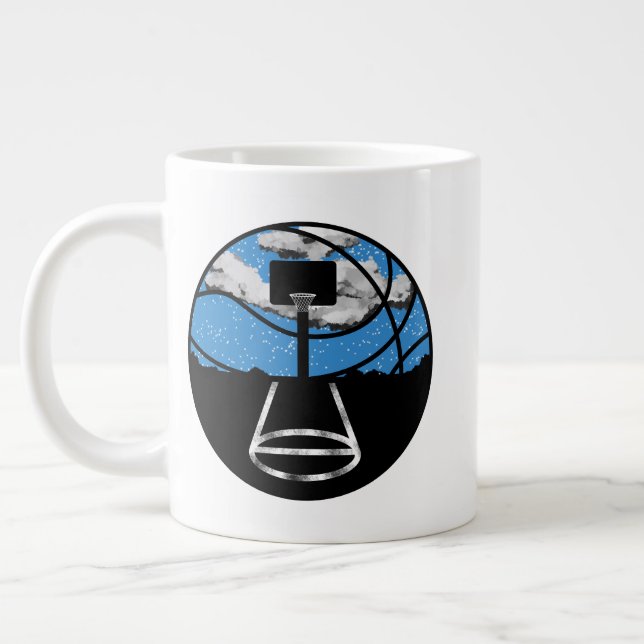 Basketball Night Sky Mug (Gauche)
