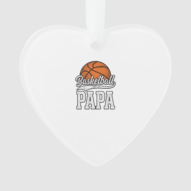 Basketball Papa Vintage Engraving Shirt Design_1 (devant)
