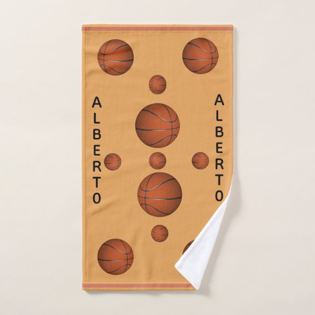 BASKETBALL personnalisé  (Serviette à main)