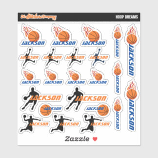 Basketball Personnalisé Nom Étiquettes | École