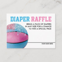 Basketball Sexe Révéler la couche Carte Raffle