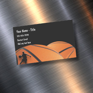 Basketball Sport Thème Cartes de visite magnétique
