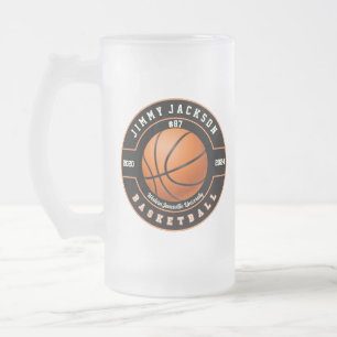 Basketball Sports Froid Bière Mug Verre Verre Drin