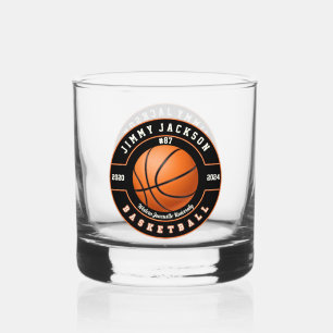 Basketball Sports Rocks Whiskey Verre Drinkware
