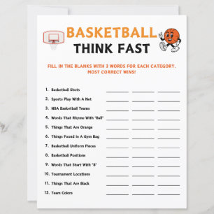 Basketball Think Jeu rapide