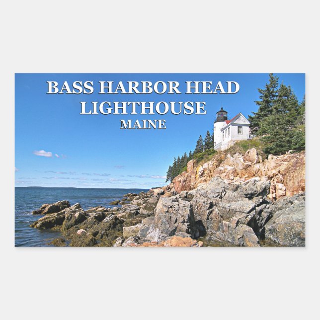 Bass Harbour Head Lighthouse, Stickers Maine (Devant)